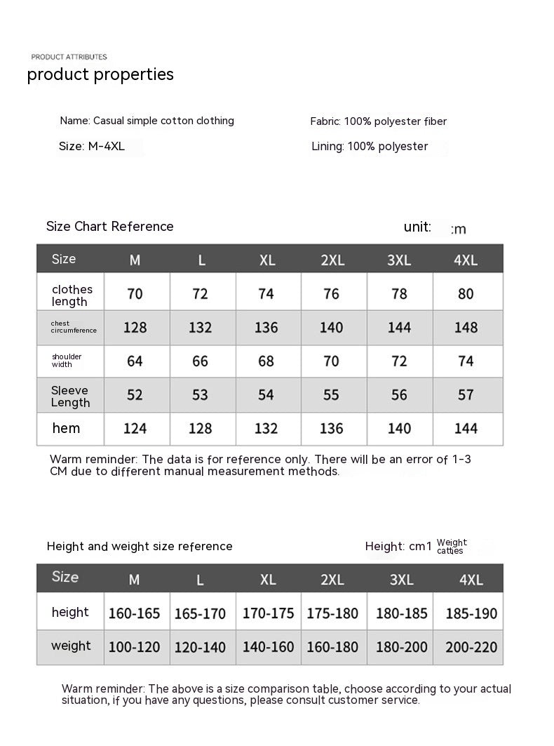 Men's Hoodie Coat Winter Fashion Solid ZIp-up Thickened Cotton-padded Jacket Casual Warm Outwear Top Clothing